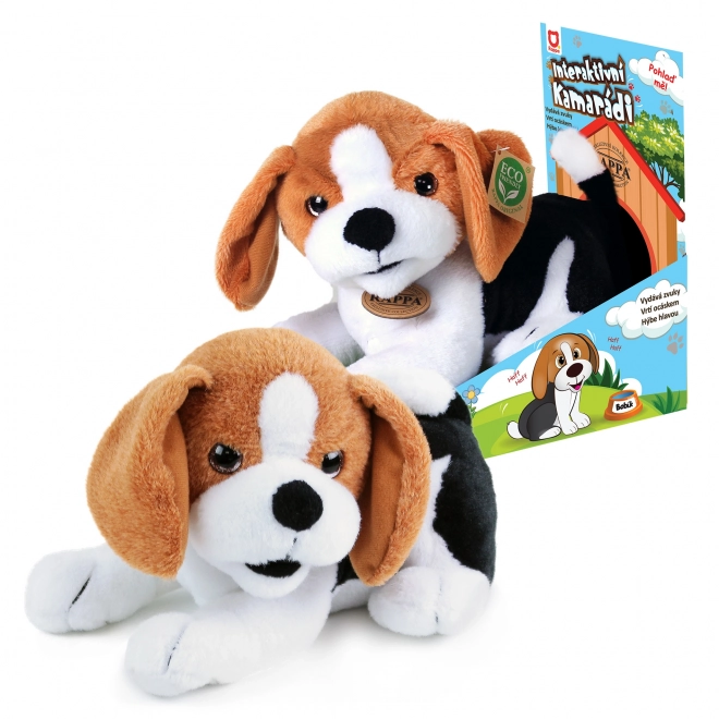 Interactive Plush Dog Bobík Eco-Friendly