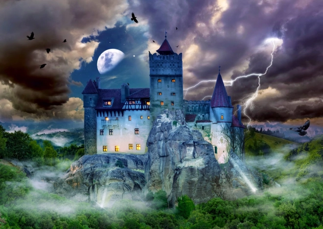 Enjoy Puzzle Spooky Night at Dracula's Castle 1000 Pieces