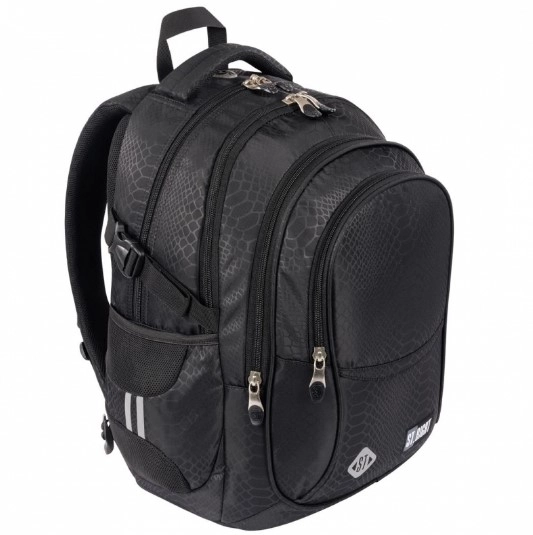 Youth school backpack with four compartments