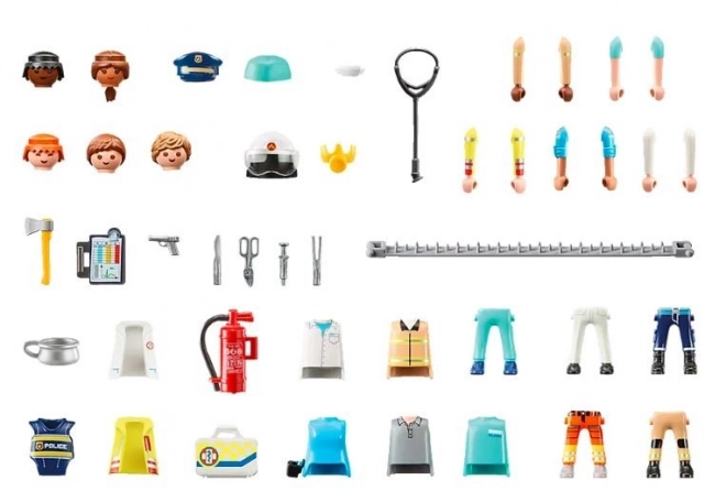 Playmobil My Figures: Rescue Services Set