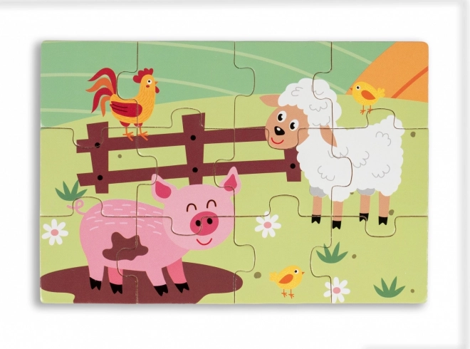 Wooden Puzzle - Life in the Countryside