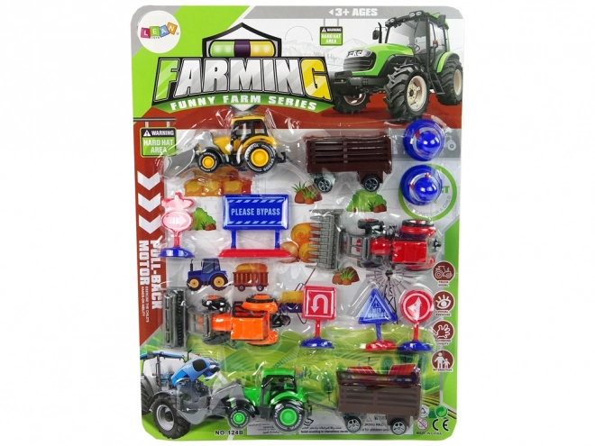 Farm Tractor and Accessories Playset