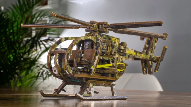 Wooden Mechanical Helicopter Puzzle Limited Edition