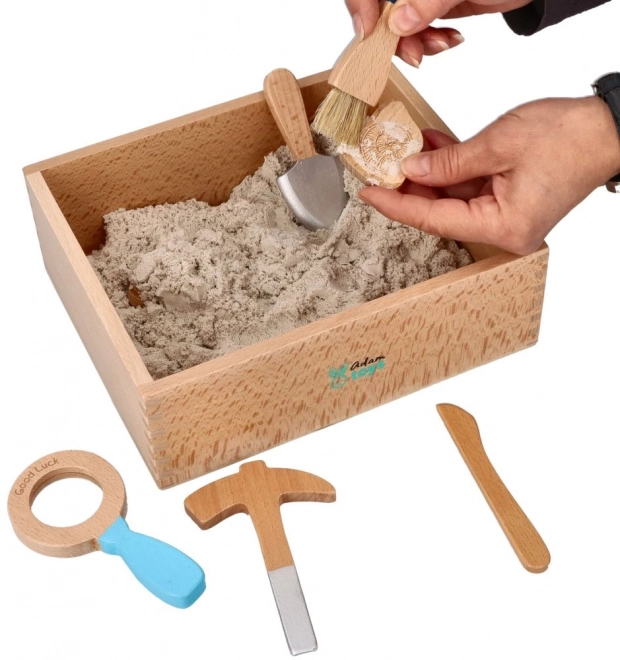 Reusable Archeologist Play Set with Kinetic Sand