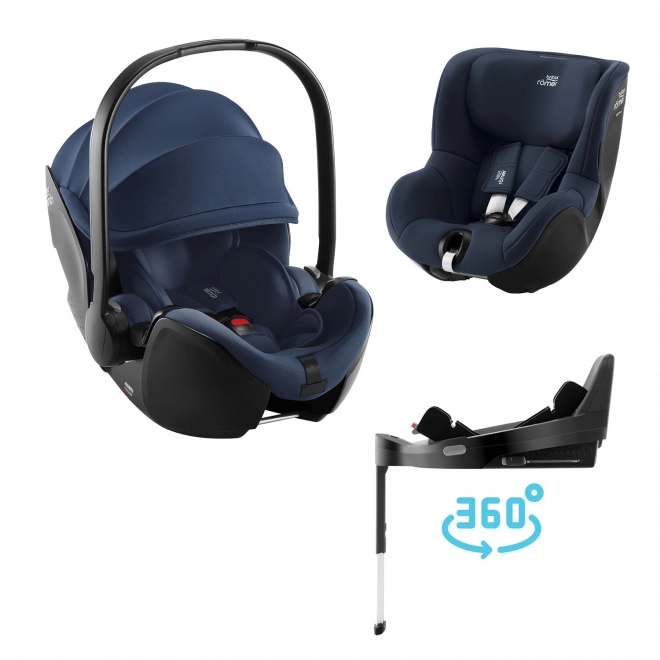 Baby-Safe Car Seat Set with Vario Base and Dualfix, Night Blue