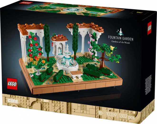 Lego Icons Garden Fountain Set for Adults