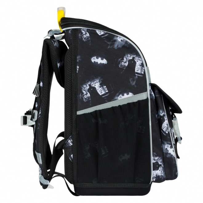 Baagl 3-piece Set: Backpack, Pencil Case, Bag - Batman Dark City