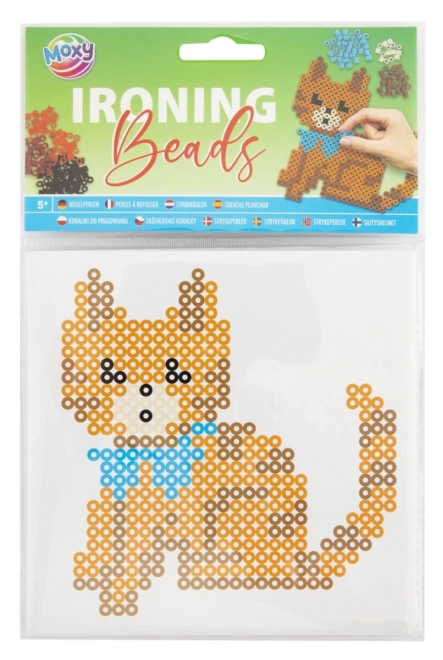 iron-on beads cat crafting kit