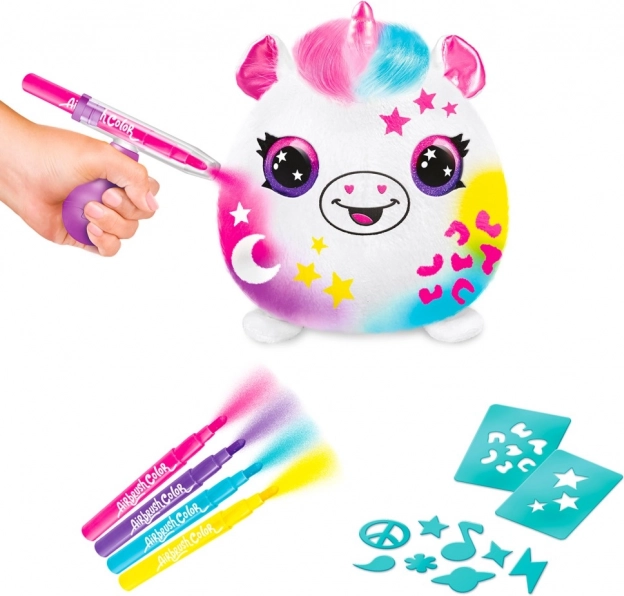 Kit creativo con aerografo Squish Pals Paint Can