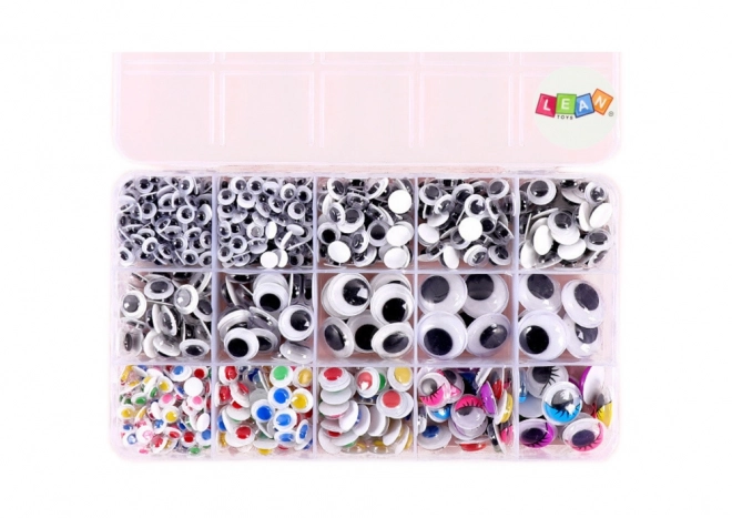 Colorful Self-Adhesive Googly Eyes Set - 750 Pieces