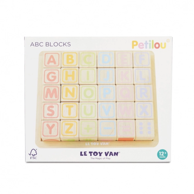 Multifunctional Wooden Alphabet Blocks by Le Toy Van