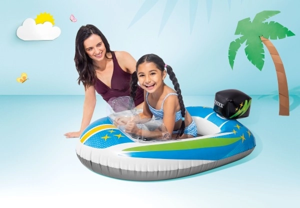 Inflatable Kids Boat with Fun Design