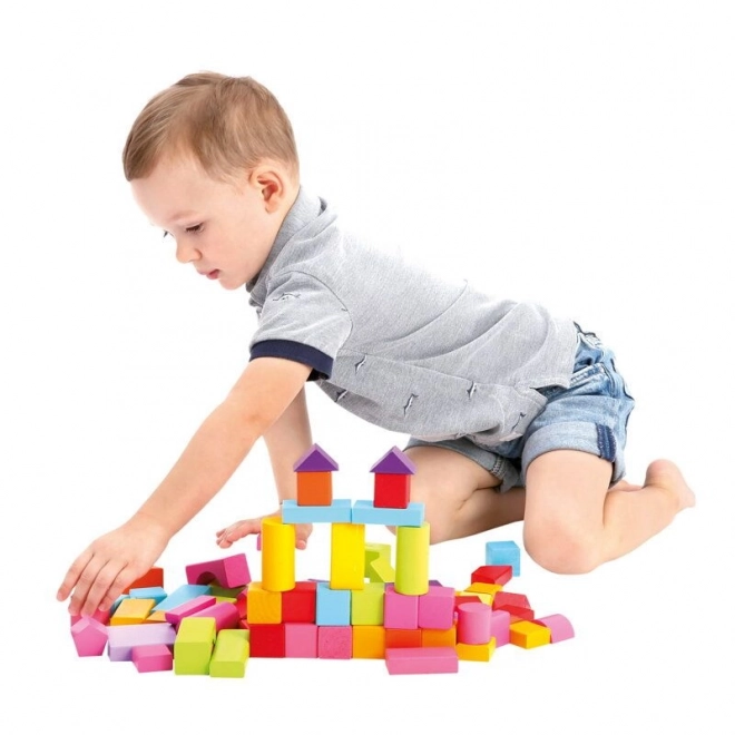 Bino Building Blocks in Bucket, 100 Pieces, New Colors