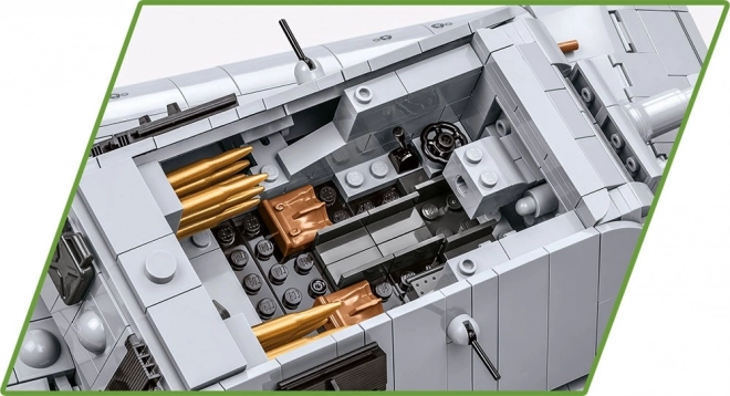 Detailed interior and removable engine
