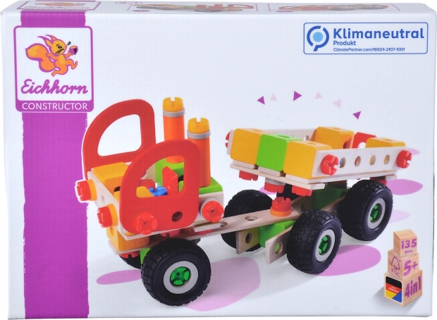 Eichhorn Constructor costruzioni in legno 4in1 – autocarri