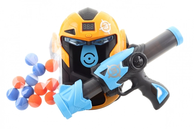 Foam Ball Gun With Target Mask