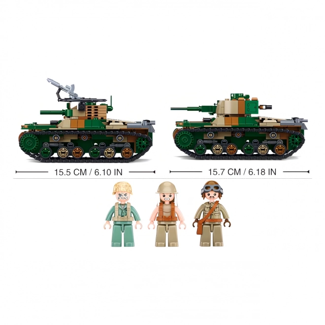 Sluban WWII Japanese Medium Tank Type 97 Building Set