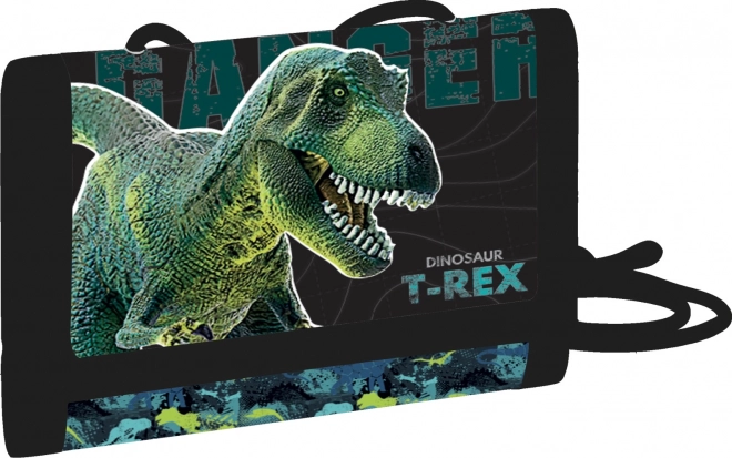 Children's Textile Wallet with Dinosaur Design