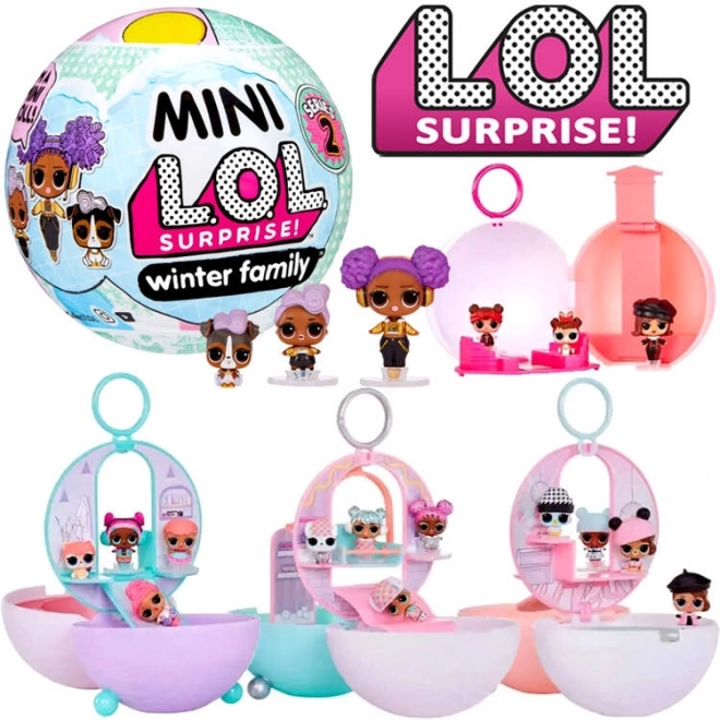 Mini LOL Surprise Winter Family Doll Set