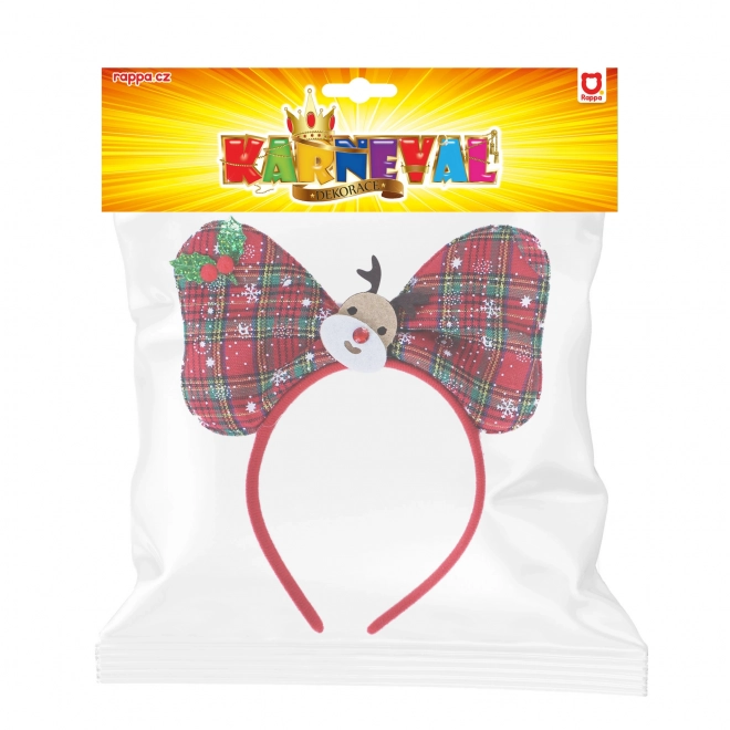 Christmas Reindeer Bow Headband