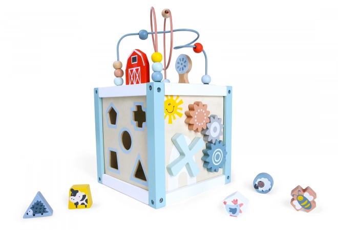 Wooden Activity Cube