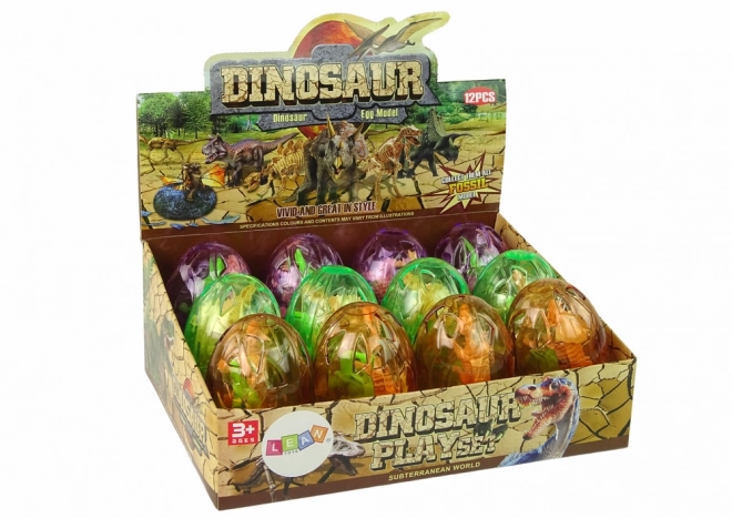 Large Dinosaur Egg with Figurines