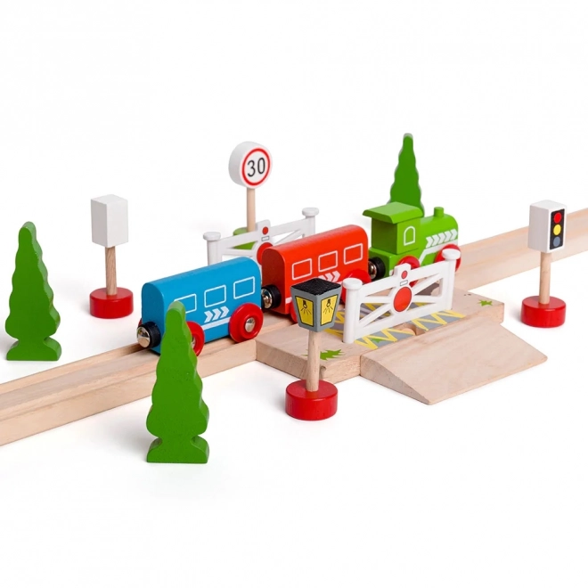 Bigjigs Rail Wooden Traffic Signs Set