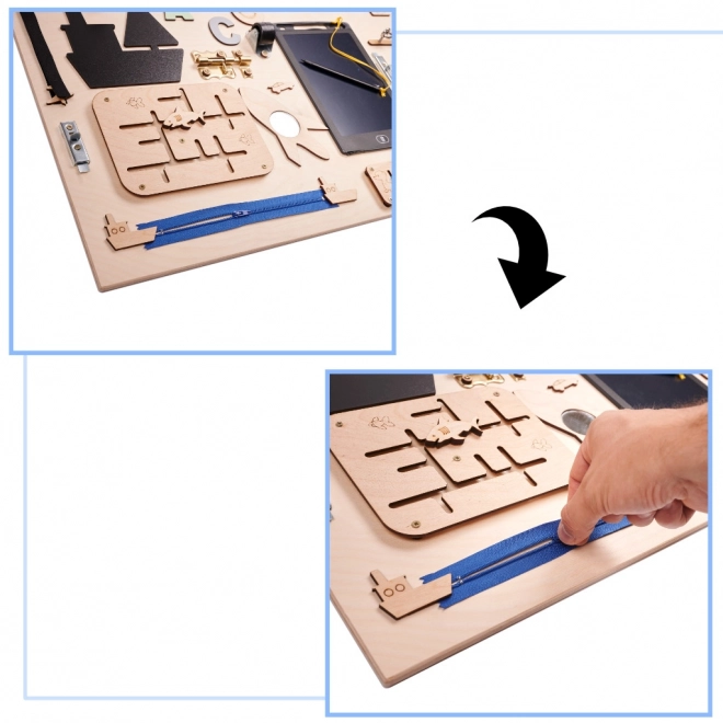 Wooden Sensory Manipulation Board