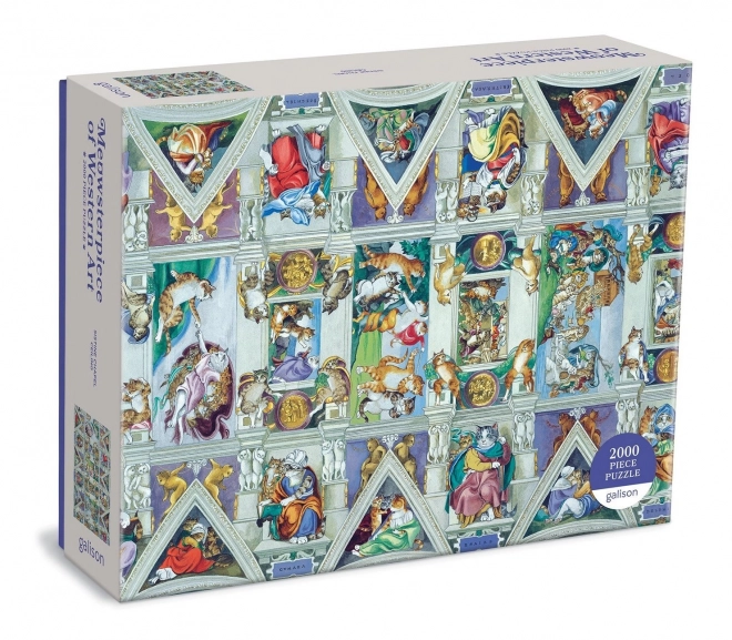 Galison puzzle meowsterpiece sistine chapel 2000 pieces