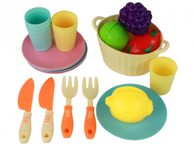 Kitchen Play Set with Cutting Vegetables and Accessories