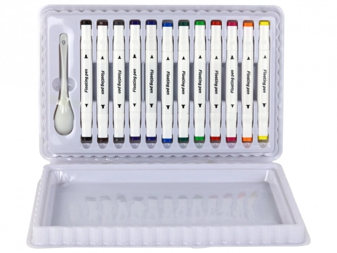 Colorful Water-Based Marker Set - 12 Pieces