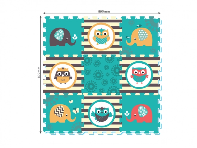 Soft Blocks - Owl And Elephant 9 Pieces