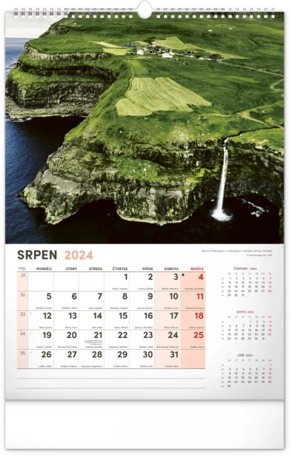 Wall Calendar Landscape 2024