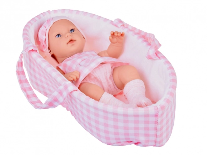 Newborn Doll with Pink Hat and Bunny Toy