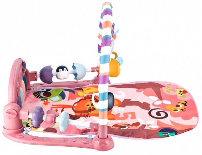 Educational Play Mat with Piano and Rattles