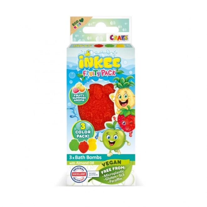 Inkee Fruit Bath Bombs Mini Pack