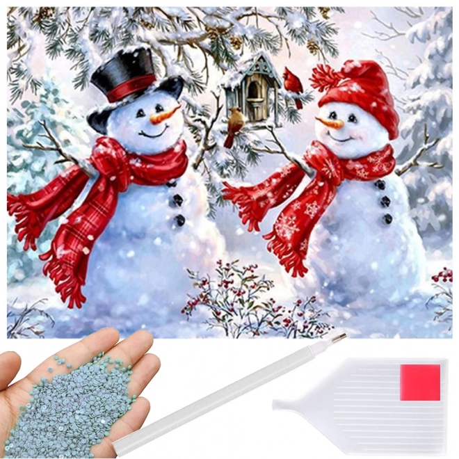 Diamond Embroidery Snowman Christmas Set