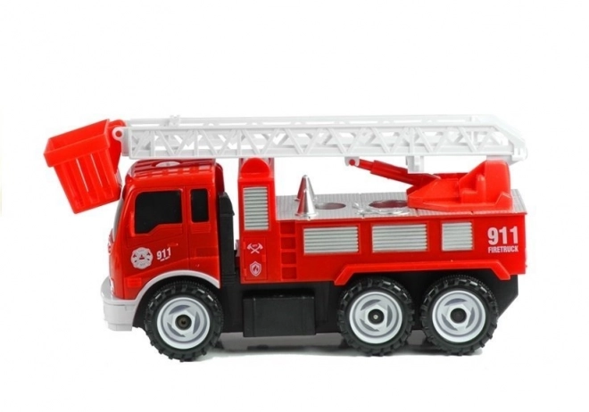 Fire Truck with Ladder and Tools