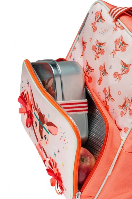 Children's Backpack with Snack Pocket - Deer Stella