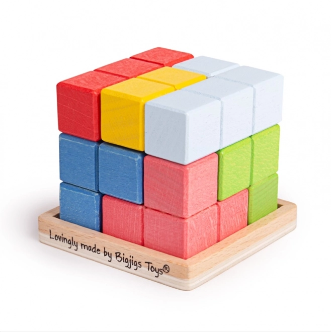 Bigjigs Toys Wooden Puzzle Cube