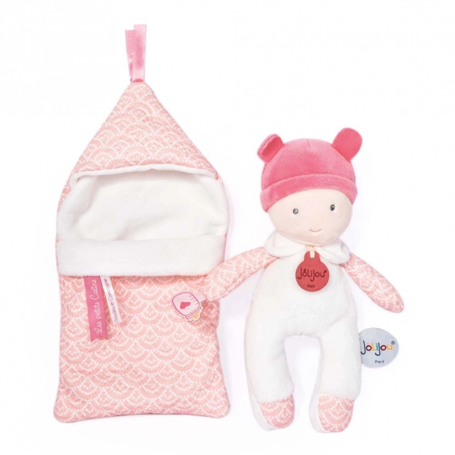 Doudou Doll with Removable Blanket 20 cm