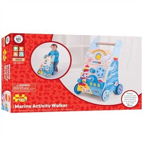 Bigjigs Baby Wooden Activity Walker - Sea Life