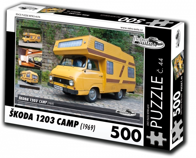 Retro Cars Puzzle Škoda 1203 Camp