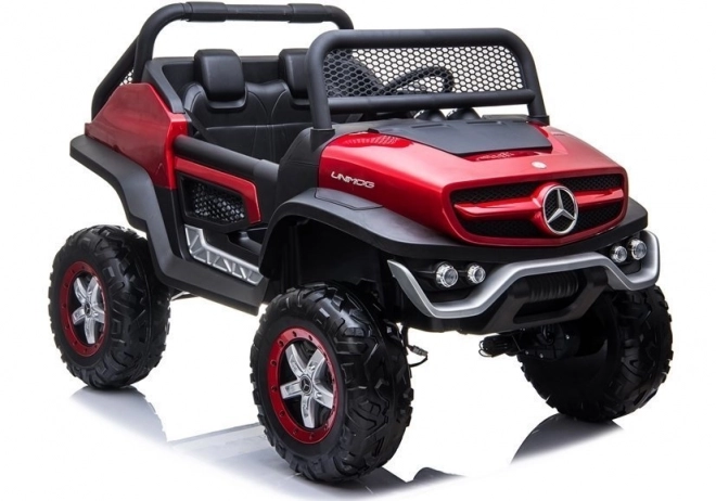 Battery Powered Mercedes Unimog Red Ride-On Car