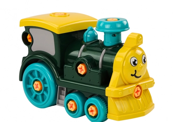 Cartoon DIY Locomotive Green