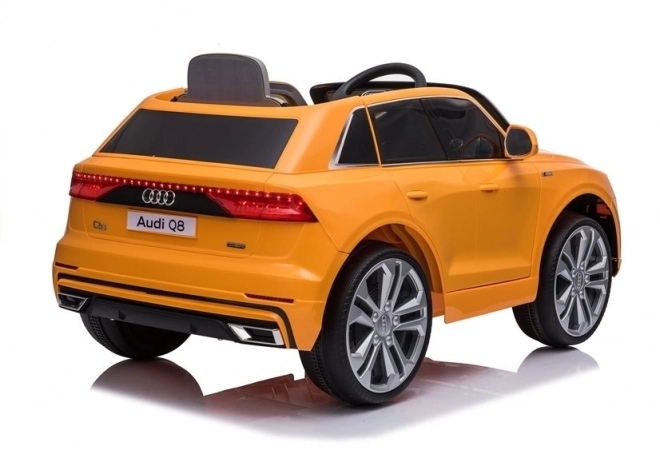 Audi Q8 Kids Ride-On Car Yellow Lacquered