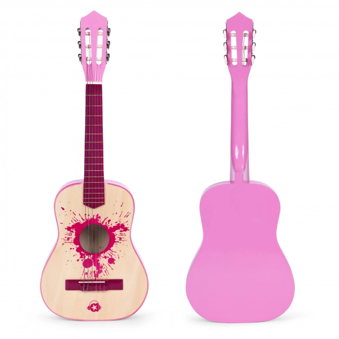 Children's Guitar Pink 34 Large by Ecotoys