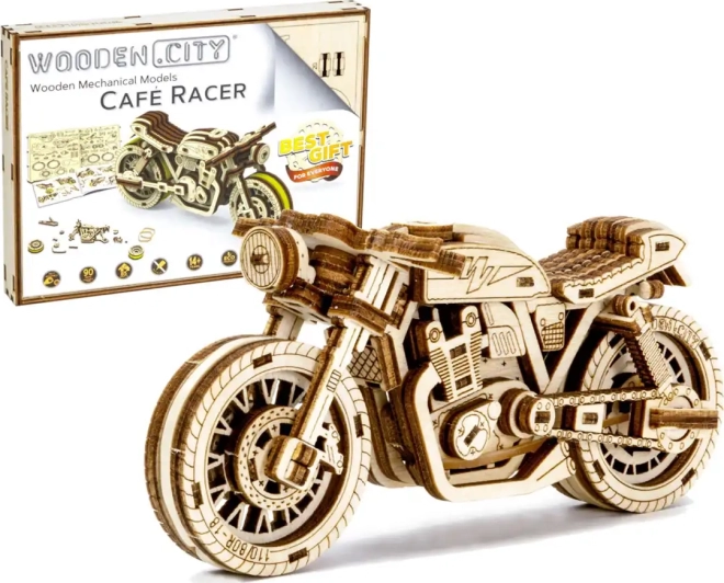 Puzzle 3D Legno Moto Café Racer