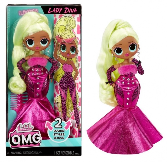 Lol Surprise! Omg Lady Diva Doll With 2 Outfits