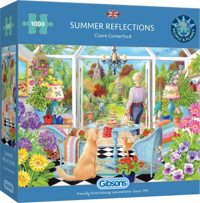 Gibsons Summer Reflection Jigsaw Puzzle 1000 Pieces